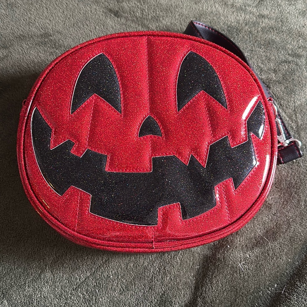 Love Pain and Stitches Pumpkin Kult The Collection Double Sided Red Glitter